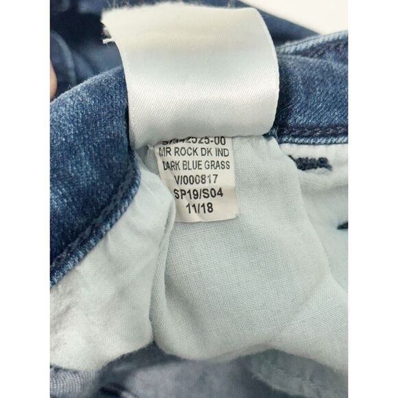 Old Navy Women's Denim Distressed Super Skinny Ankle Jeans Dark Blue Size 14‎ - Picture 7 of 8